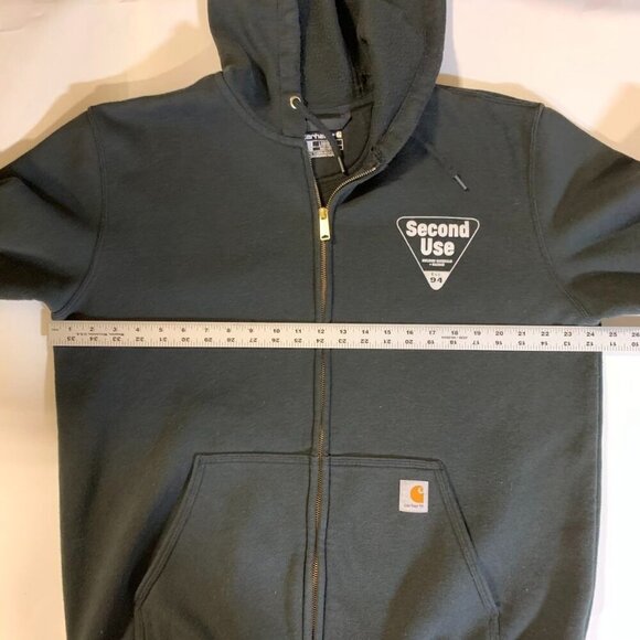 Carhartt Men's Loose Fit Midweight Second Use K122 Full-Zip Hoodie Size L - Picture 11 of 13
